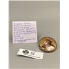 Image 1 : Gorgeous Antique Porcelain Brooch of a Young Lady w Gold Frame