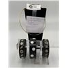 Image 1 : 3 Very Nice Black and White Hard Plastic Bangles