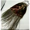 Image 2 : Baroque Velvet Hand Bag w Peacock Feather Trim