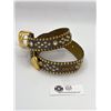 Image 2 : Vintage KIPPYS Lux Western Studded Swarovski Leather Belt