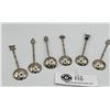Image 2 : Vintage Sterling Demitasse Spoon Set of 6