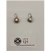 Image 2 : 2 Pairs of .925 Silver and Pearl Earrings