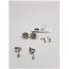 Image 2 : 3 Pairs of Vintage 50s's and 60's Austrian Crystal Earrings