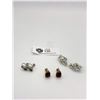 Image 1 : 3 Vintage 1950's Pairs of Rhinestone Earrings in Great Condition