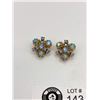 Image 2 : 2 Pairs of 1950's Austrian Rhinestone Clip on Earrings