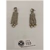 Image 1 : Fabulous Pair of Large Rhinestone and Faux Pearl Earrings