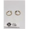 Image 1 : Very Good Pair of Sterling Hoop Earrings