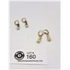 Image 1 : 2 Pairs of Art Deco Earrings Ivory and Pearl Drops