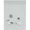 Image 2 : 3 Pieces of Sterling Jewelry including a cross