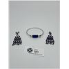 Image 1 : Beautiful 925 and Bluestone Bracelet and Earings