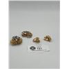 Image 1 : Rolled Gold Plate "HR" Germany "Coral Reef" Themed Brooches & Earrings
