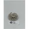 Image 2 : Huge Rhinestone Medallion For Bolo Tie or Belt 3" Diameter