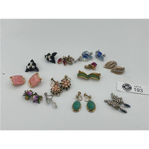 Large Lot of Vintage Earrings