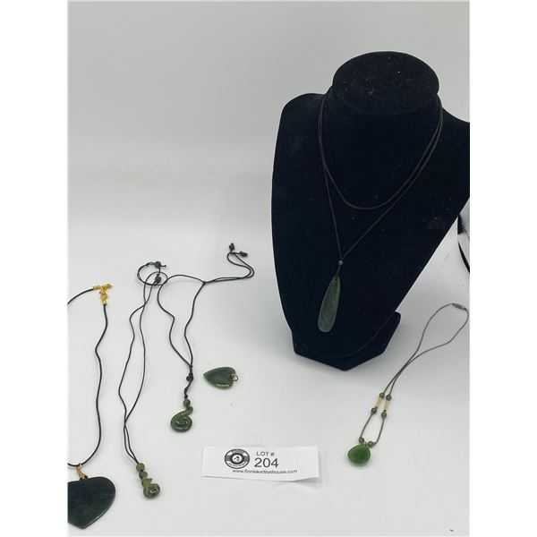 Jade Necklace Lot