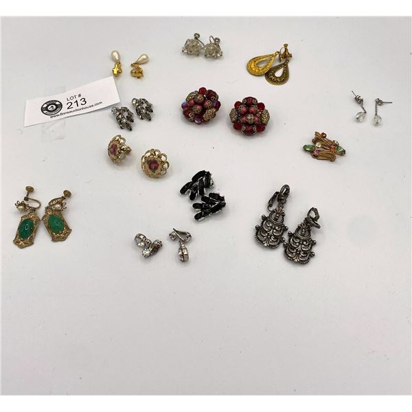 Large Lot of Vintage Earrings