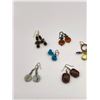Image 2 : 7 Pair Polished Stone Earrings Including Citrine & Amethyst