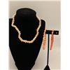 Image 2 : 5 Piece Angelskin Coral lot Including Gold Coral & Angelskin Coral Necklace