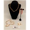 Image 3 : 5 Piece Angelskin Coral lot Including Gold Coral & Angelskin Coral Necklace