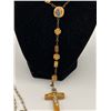 Image 3 : 3 Vintage Rosaries Wooden one has Stanhope on Cross with Colour Scene Inside