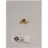 Image 2 : Jade Gold Tone Brooch with Gold Nugget Flake