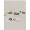 Image 1 : Pair of Sterling and Gold Nugget Ewarrings + 2 Single Earrings.( Could make a pendant and Ring)