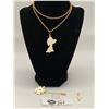 Image 1 : 3 Piece Genuine Ivory 1 with Gold Nugget