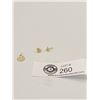 Image 1 : " hang loose" 14kt 0.43 Earrings and Sterling Charm