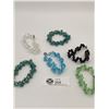 Image 1 : 6 Crystal Beaded Bracelets
