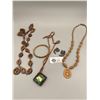Image 1 : Carved Wood & Nut Necklaces and Misc. Lot