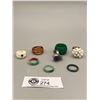 Image 1 : Lot of 8 Rings Including a Pearl Ring