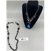 Image 1 : 2 Piece Crystal and Agate Necklaces