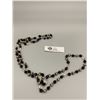 Image 1 : Very Long Vintage Glass and Crystal Necklace