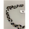 Image 2 : Very Long Vintage Glass and Crystal Necklace