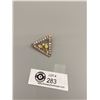 Image 1 : Very Unusual Triangular Rhinestone 1950's Brooch