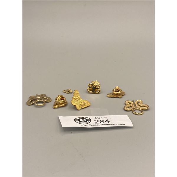 Lot of Gold Plated Butterfly Jewelry