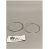 Image 2 : 3" Large Sterling Silver Hoop Earrings
