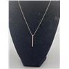 Image 2 : Tashi Sterling Necklace with Bar Pendant