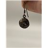 Image 1 : Vintage Pierced Work Sterling Drop Earrings
