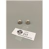 Image 2 : Pair of Birks Sterling Button Earring with Engraving