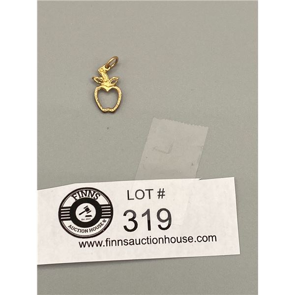 10k Gold Apple Charm/Pendant