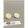 Image 2 : Large Circular Ivory Earrings