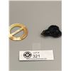 Image 1 : 2 Victorian Ladies Buckles. 1 Mother Of Pearl and 1 Black Glass and Shell