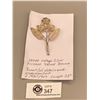 Image 2 : Large Vintage Silver Filegree Flower Brooch. Beautiful Detail and Craftmanship