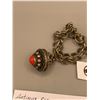 Image 2 : Antique Etrusean 800 Silver Italian Bracelet with a Large Ornate Pill Box Charm( Opens) Featuring a 
