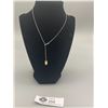 Image 1 : 925 and 18k Lariat Necklace weighing 5.8 gr