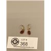 Image 2 : 10k Garnet Earrings 1.79 gr