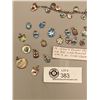 Image 3 : Lot of 16 Silver & Enamel Charms and 835 Silver Bracelet with 9 800 Silver Charms