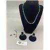 Image 1 : 925 and Turquoise Lot with  Navajo Earcuff by A Hasteen