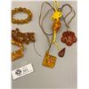 Image 2 : Large Lot of Faux Amber Jewelry Untested