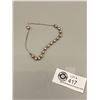 Image 1 : Very Nice Sterling Italian Made Ball Bracelet.  Needs Repair